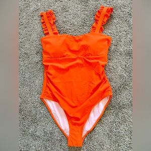 Women's One Piece Swimsuit Tummy Control with Adjustable Straps (M)